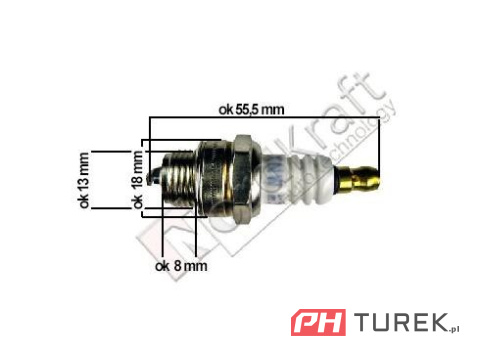 Świeca zapłonowa kosy piły pilarki spalinowej l7t