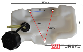 Zbiornik paliwa kosy spalinowej kompletny + filtr