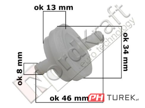 Filtr paliwa briggs & stratton kosiarki 394358