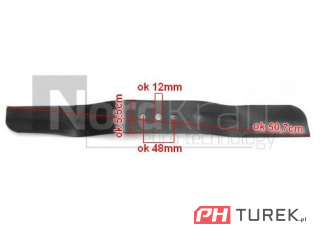 Nóż kosiarki 50,6 cm hortmasz lv50 jl50 hks450