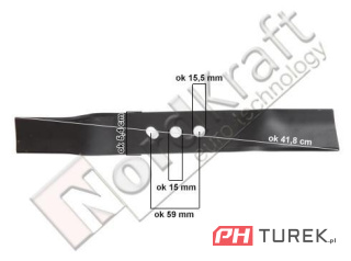 Nóż kosiarki 42 cm NAC s420 s420v-c lp0046-42450e