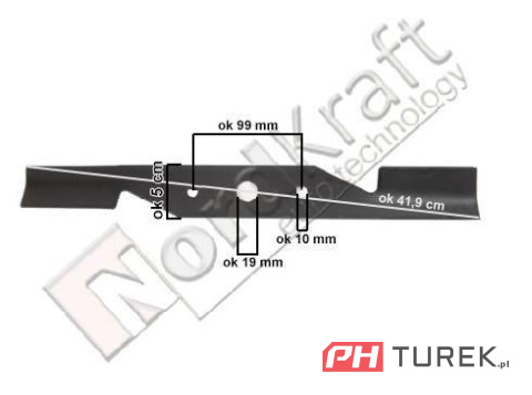 Nóż kosiarki 41,9 cm elektrycznej ja1171