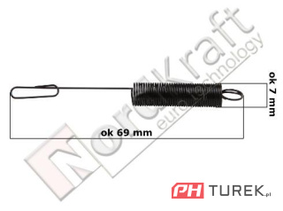 Sprężyna regulatora t4 B&S 692211 262759