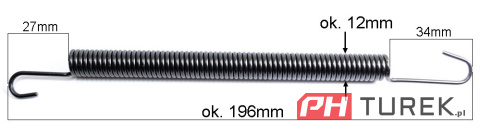 Sprężyna regulacji wysokości NAC s511vhy-t 196mm