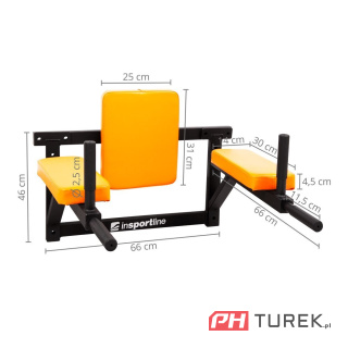 Drążek montowany do ściany do ćwiczeń insportline rk120