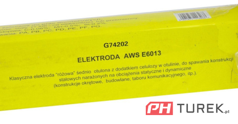 Elektrody spawalnicze różowe 4 x 400mm 5kg geko