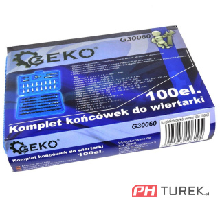 Bit bity zestaw kaseta 100 el. Pz ph torx hex geko