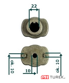 Adapter noża kosiarki NAC dy164pmb mocowanie dy164