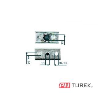 Adapter noża kosiarki NAC ur ls53750ex ls53875ex