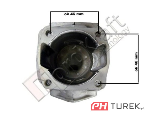 Cylinder piły pod tłok 45mm t2 pilarki 52cc