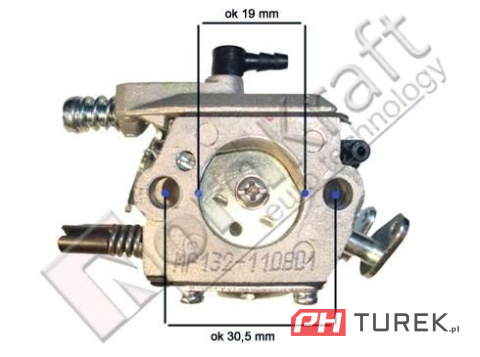 Gaźnik piły spalinowej NAC sps 01-45 02-45 01-52