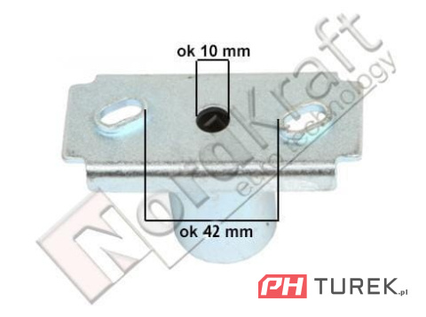 Uchwyt noża kosiarki piasta NAC wr65170 wał 22,2mm