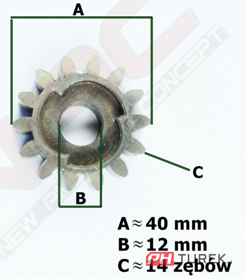 Zębatka napędu lewa NAC ls1210 ls1920 ls2200 ls56