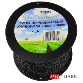 Żyłka tnąca kosy 2,4mm 300m karbowana g73958