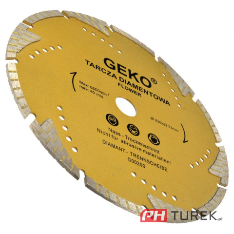 Tarcza diamentowa turbo flower 230mm geko g00290