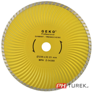 Geko tarcza diamentowa 230mm do betonu cegły