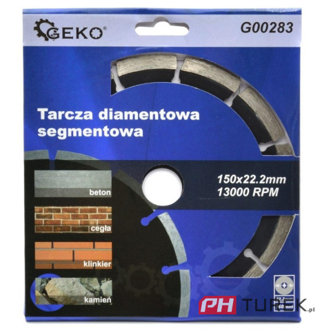 Tarcza diamentowa segmentowa 150mm betonu kostki