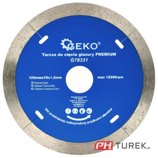 Tarcza do cięcia glazury 125x10mm geko premium