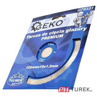 Tarcza do cięcia glazury 125x10mm geko premium