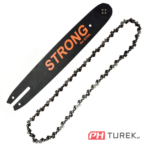 Prowadnica 35cm 2x łańcuch 3/8 1,3mm do Stihl