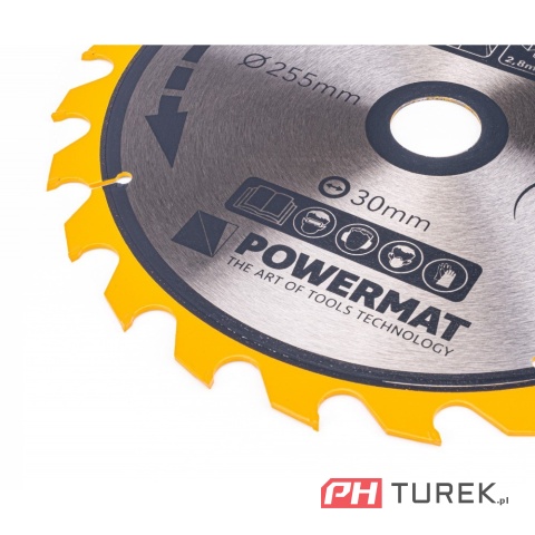 Tarcza widiowa drewna piły piła 255 x 30 mm 24z