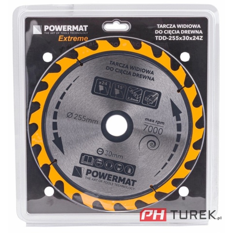 Tarcza widiowa drewna piły piła 255 x 30 mm 24z