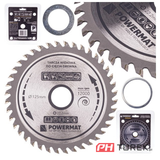 Tarcza widiowa drewna piły piła 125 x 22.2 mm 40z