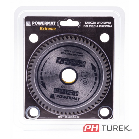 Tarcza widiowa drewna piły piła 125 x 22.2 mm 60z