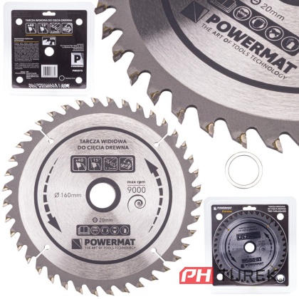 Tarcza widiowa drewna piły piła 160 x 20 mm 40z