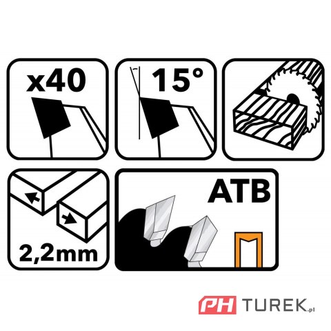 Tarcza widiowa drewna piły piła 160 x 20 mm 40z