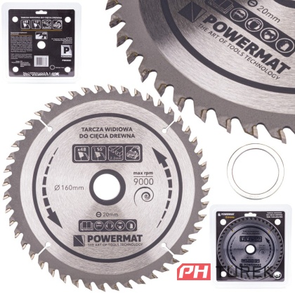 Tarcza widiowa drewna piły piła 160 x 20 mm 48z