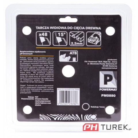 Tarcza widiowa drewna piły piła 160 x 20 mm 48z