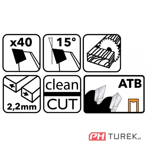 Tarcza widiowa drewna piły piła 185 x 20 mm 40z