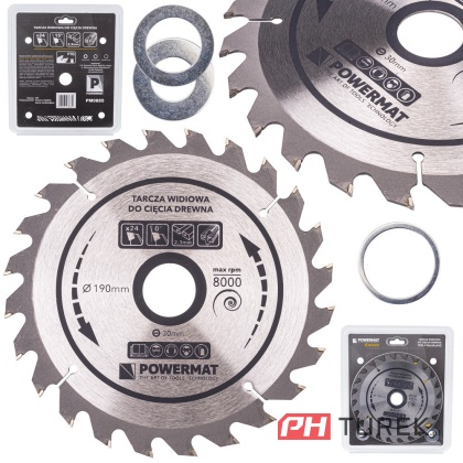 Tarcza widiowa drewna piły piła 190 x 30 mm 24z