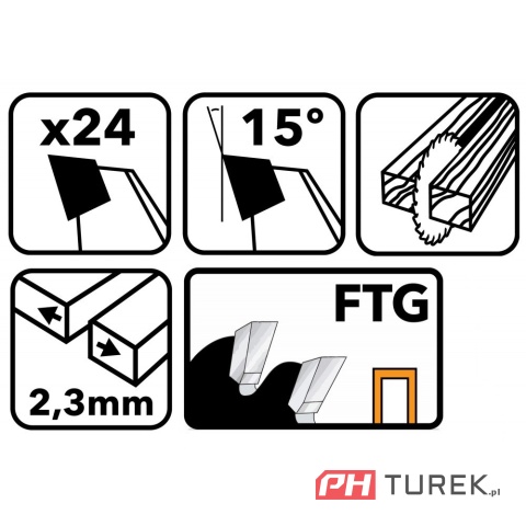 Tarcza widiowa drewna piły piła 190 x 30 mm 24z