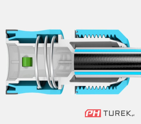 Szybkozłącze przelotowe ergo 3/4" przelot