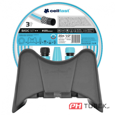 Zestaw zraszający basic 1/2" 20 m + wieszak na wąż