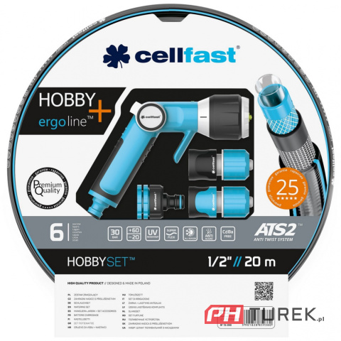 Zestaw zraszający hobby 1/2" 20m ergo zraszacz