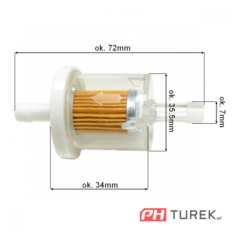 Filtr paliwa briggs & stratton 691035 70 mikronów