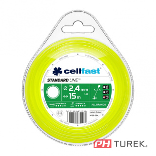 Żyłka tnąca cellfast 2,4mm 15m okrągła