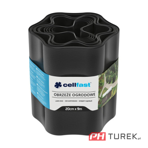 Cellfast obrzeże ogrodowe 20cm x 9m czarne 30-033h
