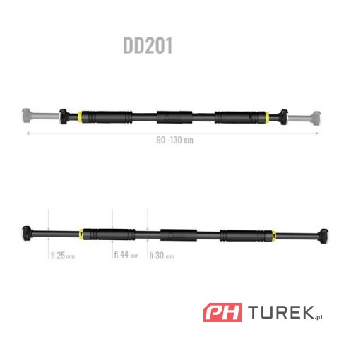 Dd201 drążek rozporowy 90-130 cm hms 200kg