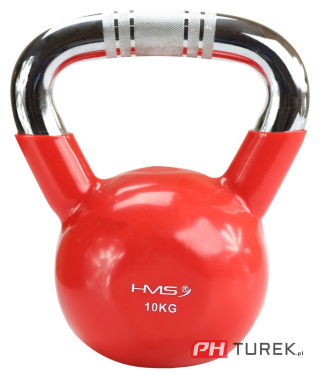 Hms żeliwny kettlebell 10kg uchwyt radełkowany