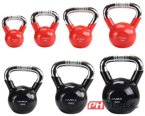 Hms żeliwny kettlebell 6kg uchwyt radełkowany