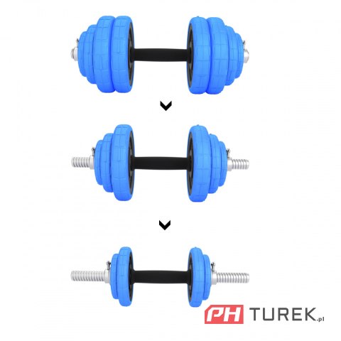 Sgg30bar sztangielki-sztanga gumowane 30kg hms0