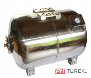 Zbiornik przeponowy 100l inox poziomy