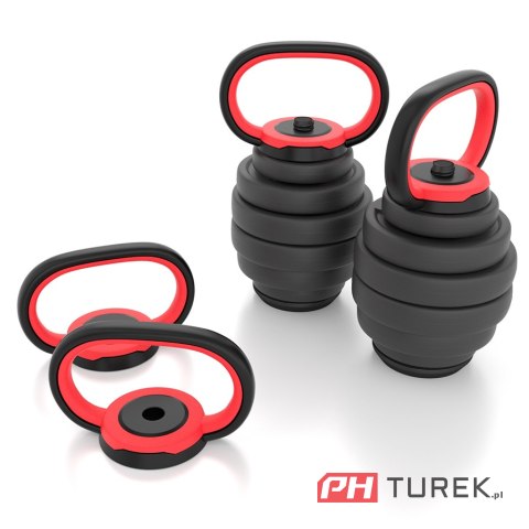 Zestaw 6w1 kettlebell sztanga sztangielki 40kg hms