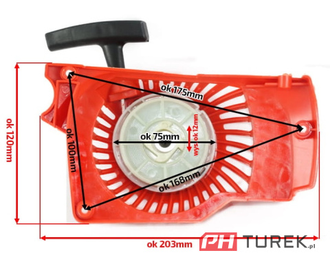 Szarpak rozrusznik pilarki spalinowej NAC 38 3800