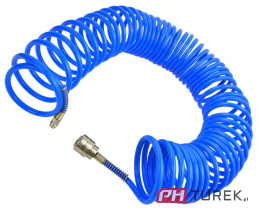 Wąż spiralny przewód pneumatyczny PU 8x12 mm 10m