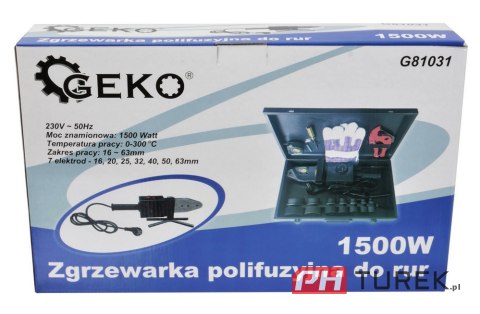 Zgrzewarka rur 1500w matryce 16-63mm termoplast